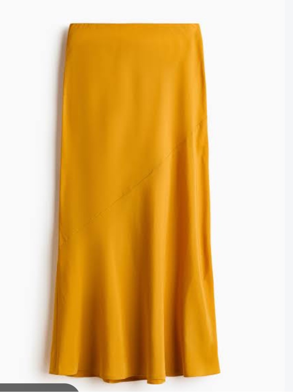Rachel Zoe Mustard Maxi Slip Skirt